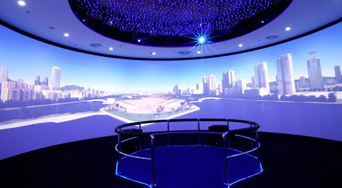 广平科普教育360°环幕影院数字媒体展厅