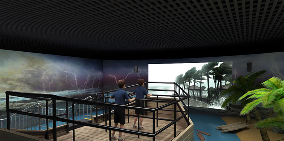 科普教育VR虚拟现实体验台风来袭